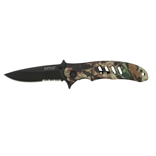 M-Tech USA Camo Pocket Knife w/ Pocket Clip (K-MT-376)