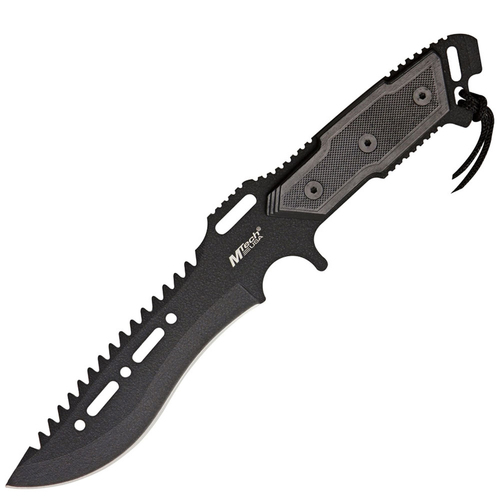 M-Tech USA Combat Tactical Stainless Steel Sawback Knife 305mm (K-MT-621BK)