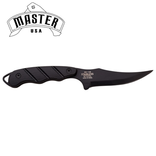 Master USA Black Nylon Stainless Steel Fixed Blade Knife 229mm (K-MU-1148)