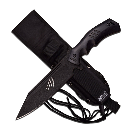 M-Tech USA Xtreme Black Fixed Blade Knife w/ Sheath 286mm (K-MX-8143)