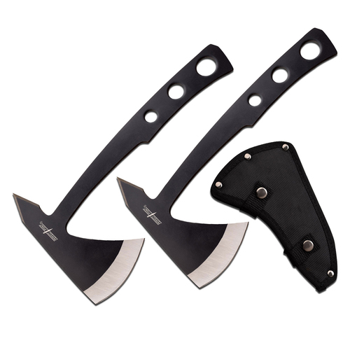 Perfect Point Black Stainless Steel Throwing Axes 241mm 2pcs (K-PP-107B-2)
