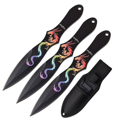 Perfect Point Dragon Throwers 3pcs w/ Sheath 203mm (K-PP-116S-3DR)