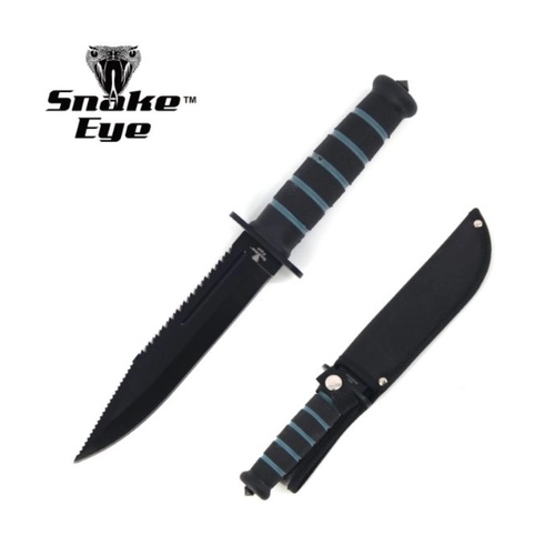 Snake Eye Tactical Fixed Stainless Steel Sawback Hunting Knife (K-SE-8108-4)