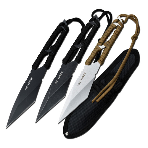 Tac-Force Throwing Knife Set incl Nylon Sheath 3 Pieces (K-TF-TK0002-3)