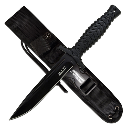 Tac-Force Evolution Tactical Fixed Blade Knife w/ Sheath (K-TFE-FIX014-BK)