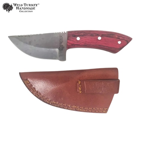 Wild Turkey Red Pakkawood Stainless Steel Skinner Knife (K-WT-7014CW-R)