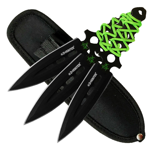 Z-Hunter Zombie Throwing Knives w/ Sheath 190mm (K-ZB-075-3)