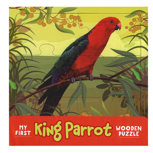 King Parrot Jigsaw Wooden Puzzle 6 Pieces (LAK210641)
