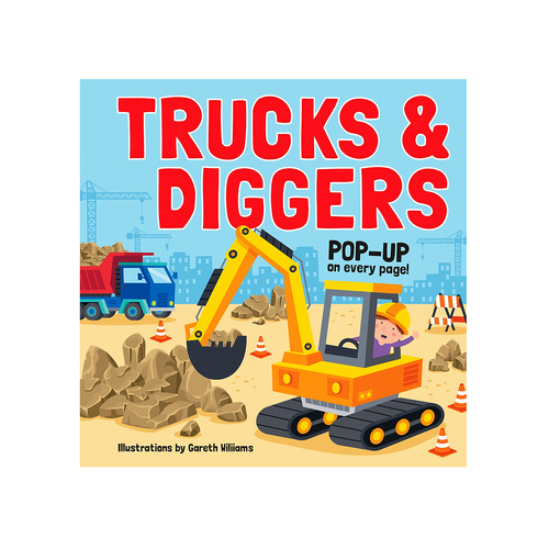 Lake Press Trucks & Diggers Pop-Up on Every Page Childrens Book (LAK213383)