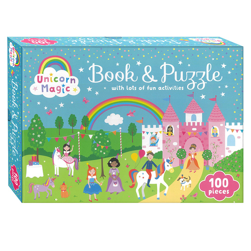 Unicorn Magic Book & Puzzle 100 Pieces (LAK219552)