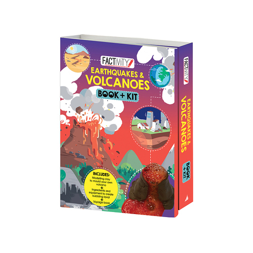 Lake Press Factivity Earthquakes & Volcanoes Book + Kit for Children (LAK222491)
