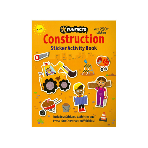 Lake Press Fun Facts Construction Sticker Activity Book (LAK234784)