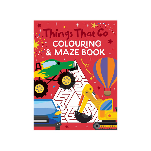 Lake Press Things That Go Colouring & Maze Book for Children (LAK235699)