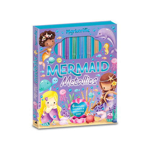 Lake Press Markerific Mermaid Metallics Colouring Pad (LAK238348)