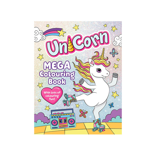 Lake Press Unicorn Mega Colouring Book Paperback (LAK240518)