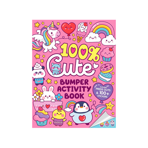 Lake Press 100% Cute Bumper Activity Book for Kids (LAK241812)