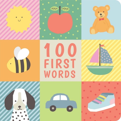 Lake Press 100 First Words Board Book for Toddlers Aged 0-4