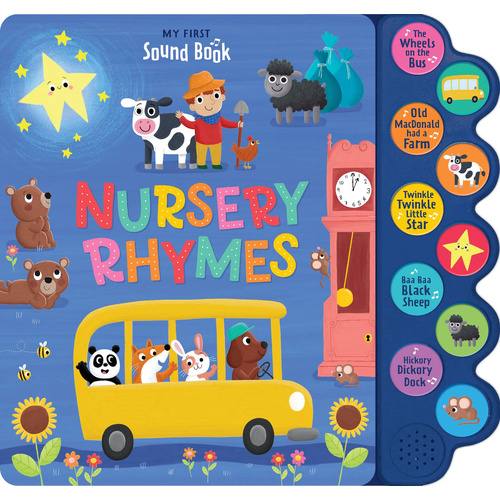 Lake Press My First Sound Book Nursery Rhymes 10-Button for Kids Ages 3+