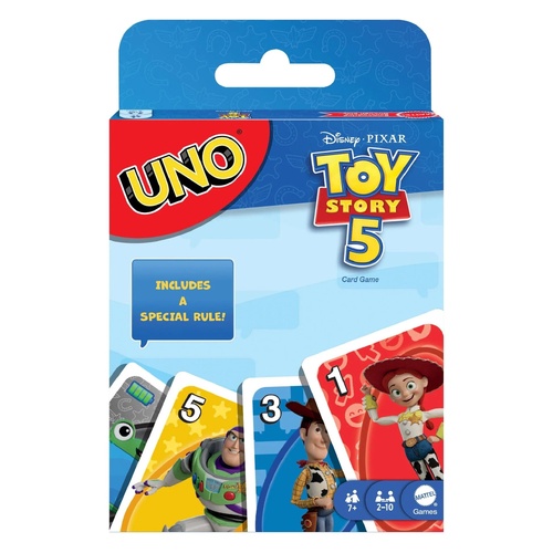 Uno Disney Toy Story 5 Card Game incl 112x Cards 2-10 Players Ages 7+