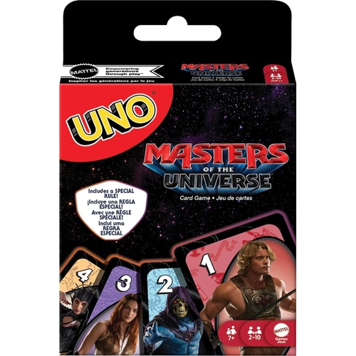 Uno Masters of the Universe Fun Card Game 2-10 Players Ages 7+