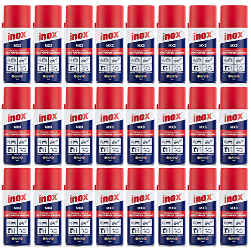 24 Pack Inox MX3 Original Multi-Purpose Lubricant Aerosol Spray 100g