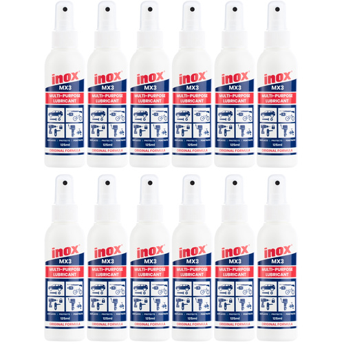 12 Pack Inox MX3 Multi-Purpose Lubricant Pump Pack 125ml
