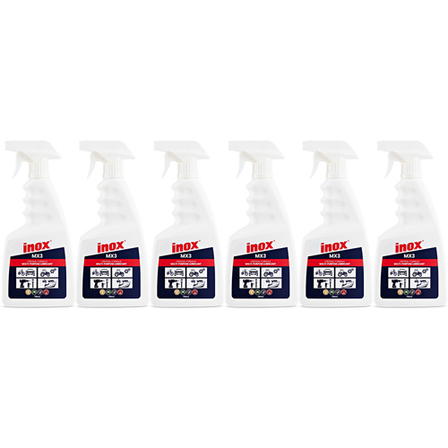 6 Pack Inox MX3 Multi-Purpose Lubricant Trigger Spray 750ml