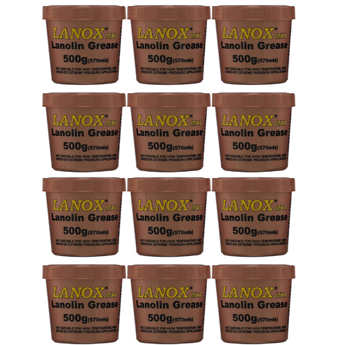 12 Pack Inox Lanox MX4 Marine Anti-Corrosion Grease Tub 500g