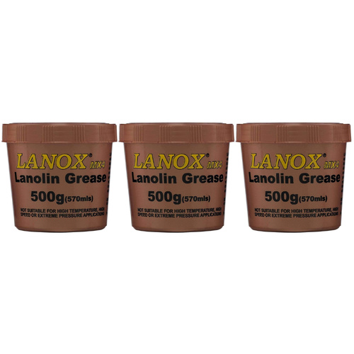 3 Pack Inox Lanox MX4 Marine Anti-Corrosion Grease Tub 500g