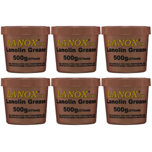 6 Pack Inox Lanox MX4 Marine Anti-Corrosion Grease Tub 500g