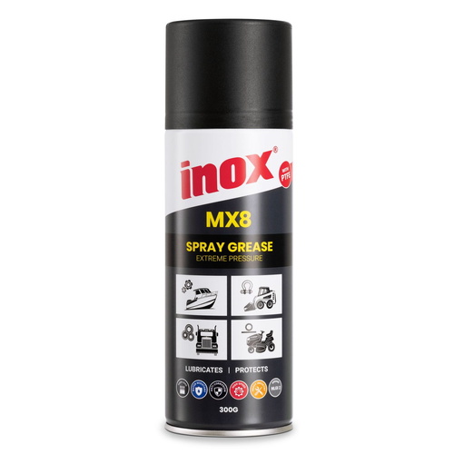 Inox MX8 PTFE High Temp Extreme Pressure Grease Aerosol Spray 300g (MG-44505)