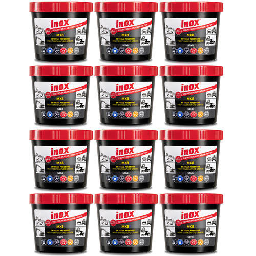 12 Pack Inox PTFE MX8 Extreme Pressure Grease Tub 500g