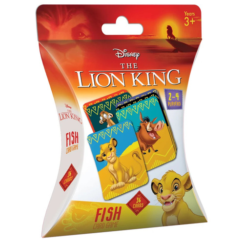 Disney The Lion King Fish Card Game 36 Cards 2-4 Players Ages 3+
