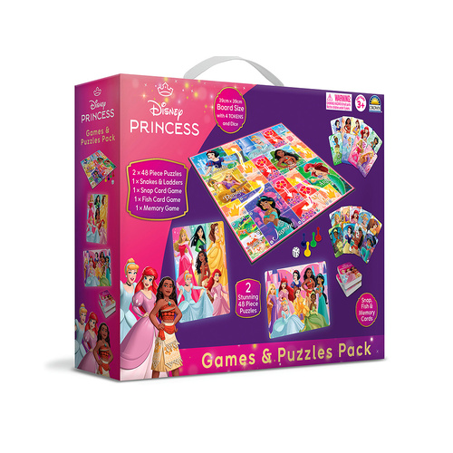 Crown Disney Princess Games & Puzzle Pack for Ages 3+ (MJM199691)