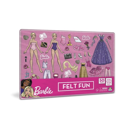 Crown Barbie Felt Fun Interactive Childrens Toy for Ages 3+