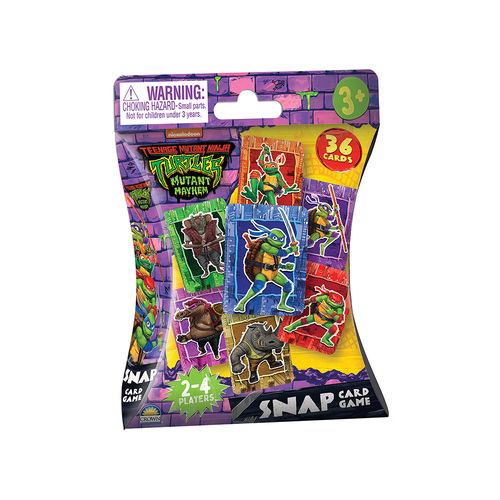 Crown Teenage Mutant Ninja Turtles Snap Card Game 2-4 Players (MJM202056)
