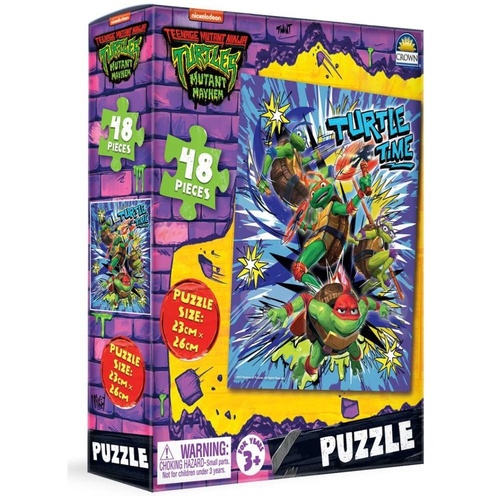 Teenage Mutant Ninja Turtles: Mutant Mayhem Turtle Time Jigsaw Puzzle 48 Pieces