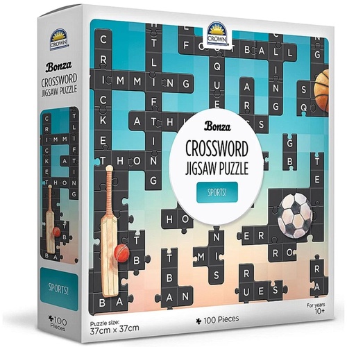 Bonza Crossword Jigsaw Puzzles Three Assorted Design 100 Pieces