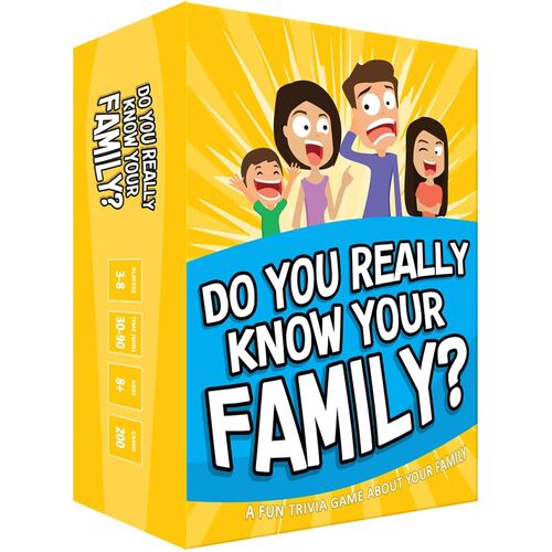 Moose Games Do You Really Know Your Family Card Game 3-8 Players (MOO000485)