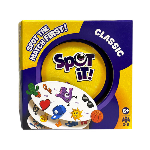 Moose Spot It! Classic Card Game 2-8 Players Ages 6+ (MOO130024)