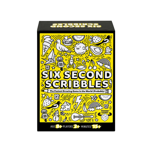 Moose Six Second Scribbles Family Game 2+ Players Ages 8+ (MOO90977)