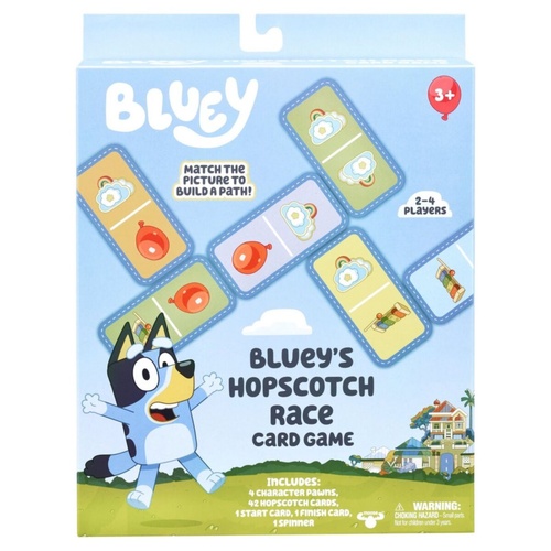 Bluey Hopscotch Race Express Family Game 2-4 Players Ages 3+