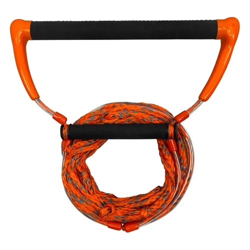Masterline Pro Suede Kneeboard Handle & Rope Combo Orange