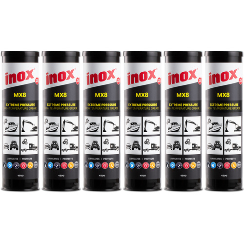 6 Pack Inox MX8 PTFE High Performance Grease Cartridge 450g (MX8-450x6)