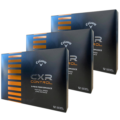 3 Dozen Brand New Callaway CXR Control White Golf Balls