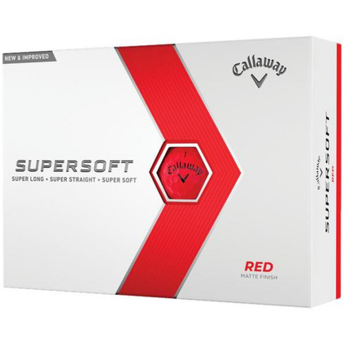 2023 Callaway Supersoft Red Matte Golf Balls 1 Dozen