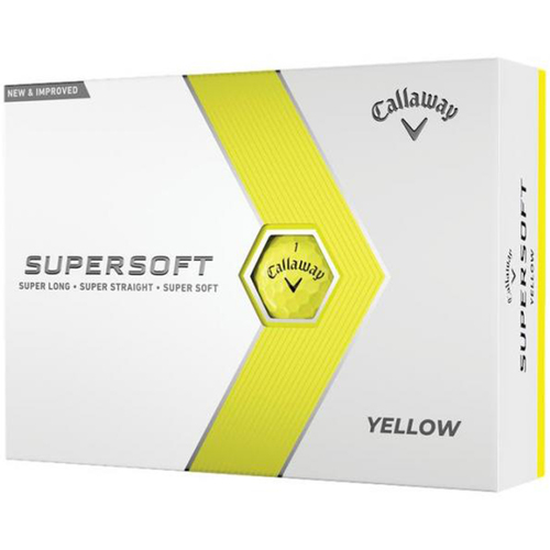 2023 Callaway Supersoft Yellow Golf Balls 1 Dozen