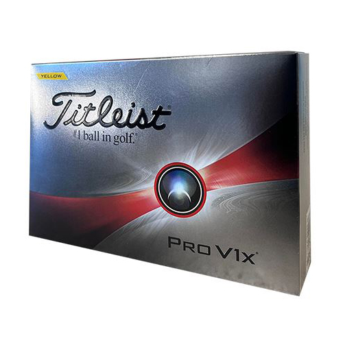 2023 Titleist Pro V1x Yellow Golf Balls 1 Dozen