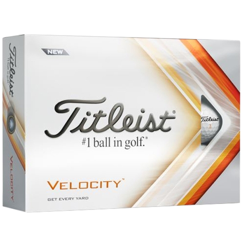 Titleist Velocity White Golf Balls 1 Dozen