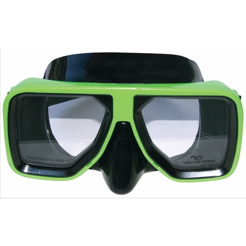 LAND & SEA GREAT BARRIER REEF TWIN LENS BLACK SILICONE MASK